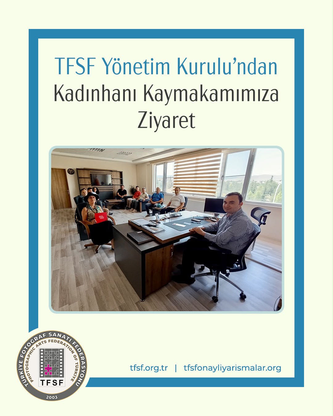 TFSF Yönetim Kuruludan Kadınhanı Kaymakamına Ziyaret