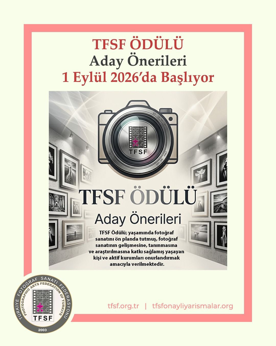 TFSF Ödülü İçin Aday Önerileri