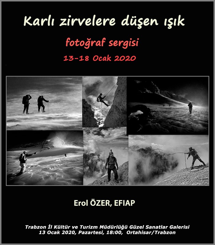 2020 - 001 Erol ÖZER ''Karlı Zirvelere Düşen Işık'' Fotoğraf Sergisi