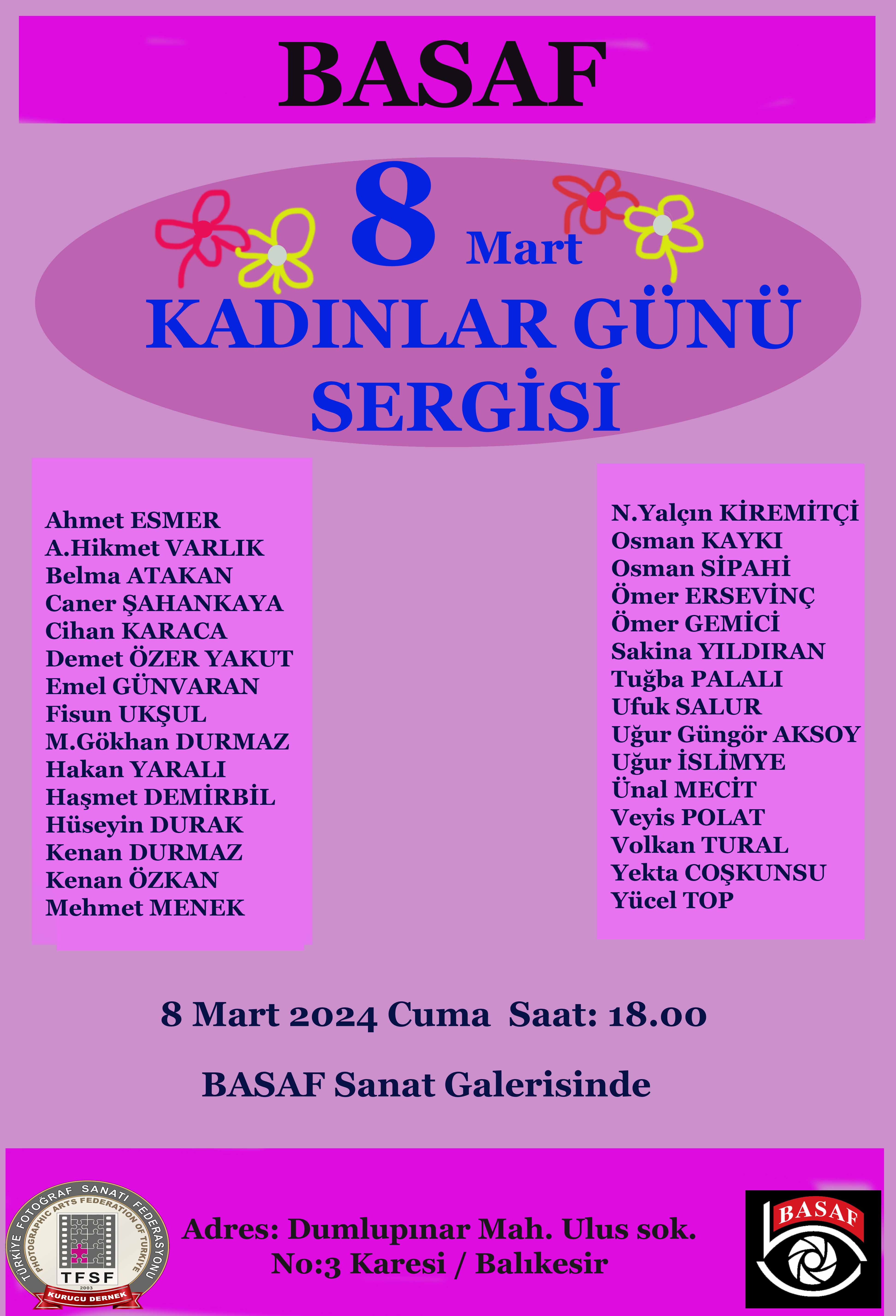 BASAF 8 Mart Kadınlar Günü Sergisi