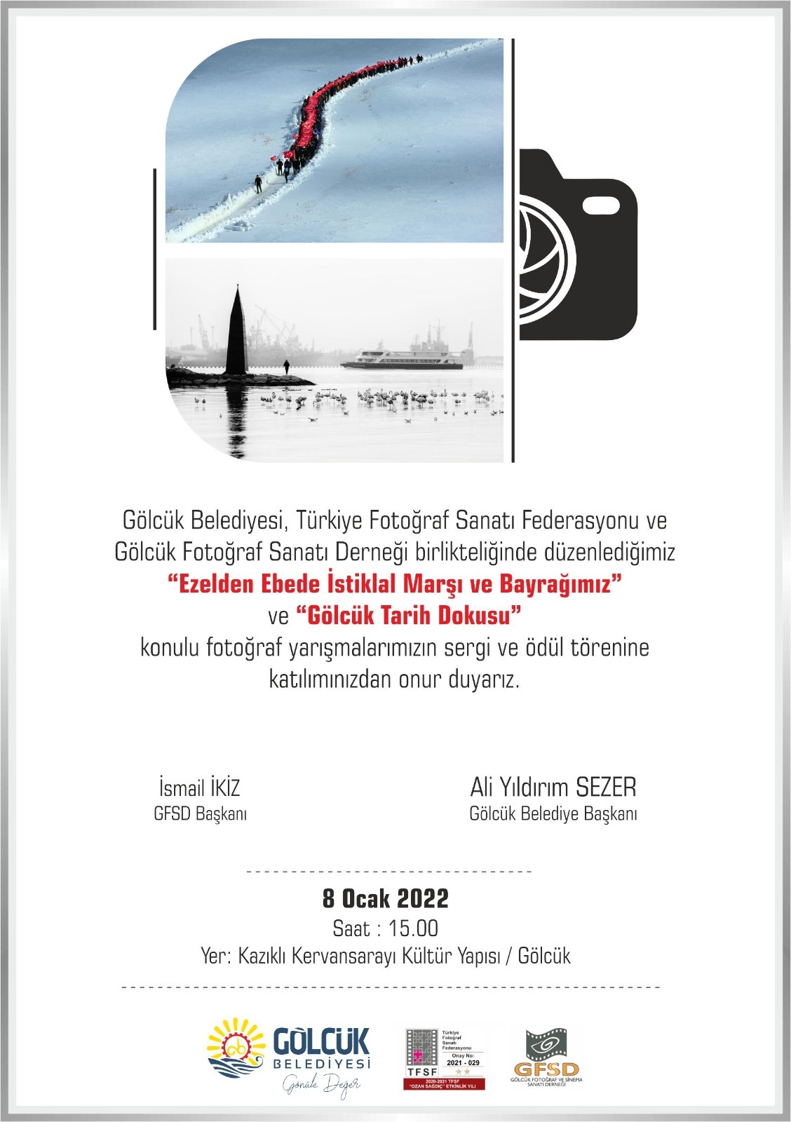 Gölcük Bel. - TFSF - GFSD 12. ve 13. Ulusal Fotoğraf Yarışması Ödül Töreni ve Sergisi